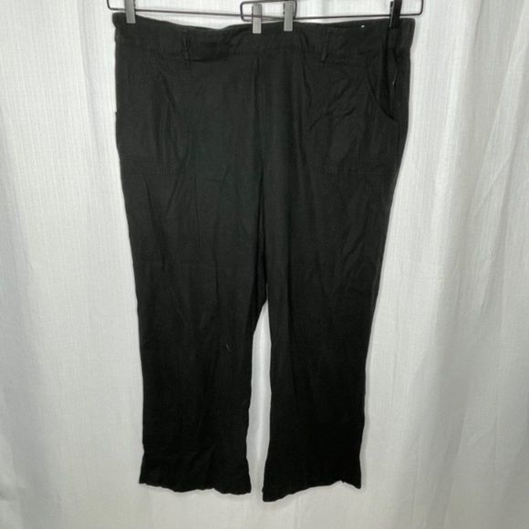 Torrid Black Linen‎ Ankle Pants - Picture 1 of 3